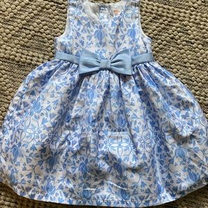 Gymboree 4 Blue White Floral Fancy Easter Dress
